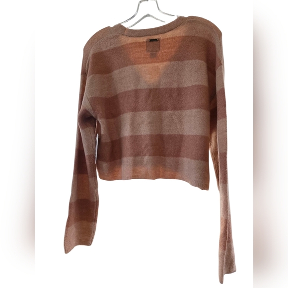 Billabong Womens Summer Lovin Striped Cropped Cardigan size Small - Picture 3 of 7